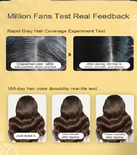 Long Lasting Natural Hair Dye Shampoo 100ML 🔥 Buy 1 Get 1 Free🔥 ⭐⭐⭐⭐⭐(4.9/5) (10000+ Verified Reviews)