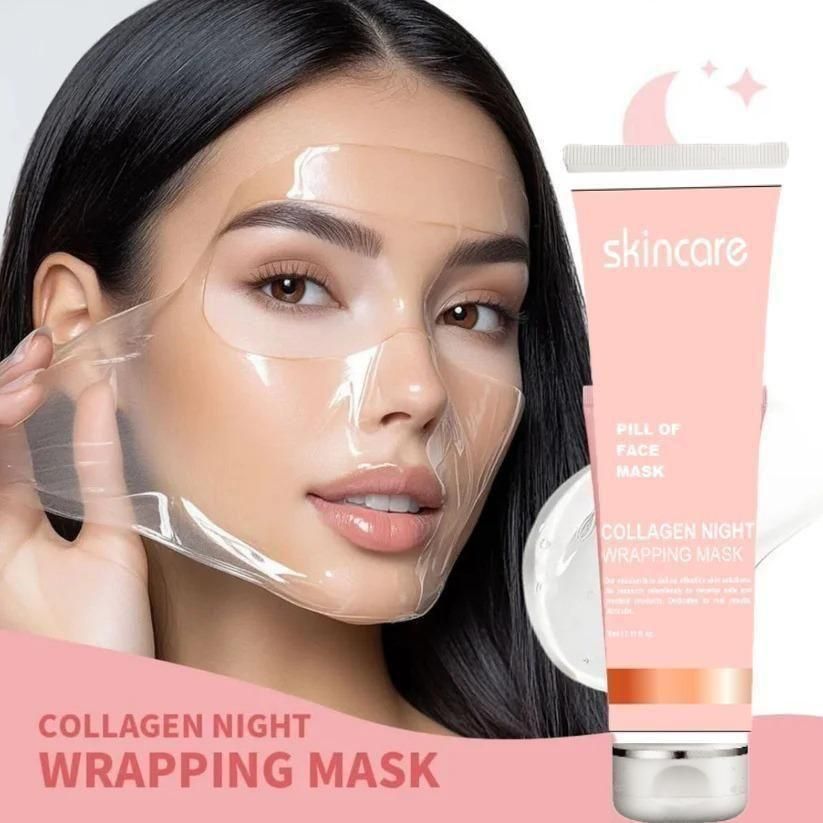 Collagen Night Wrapping Face Mask (Buy 1 Get 1 Free)⭐⭐⭐⭐⭐(4.9/5) (10000+ Verified Reviews)