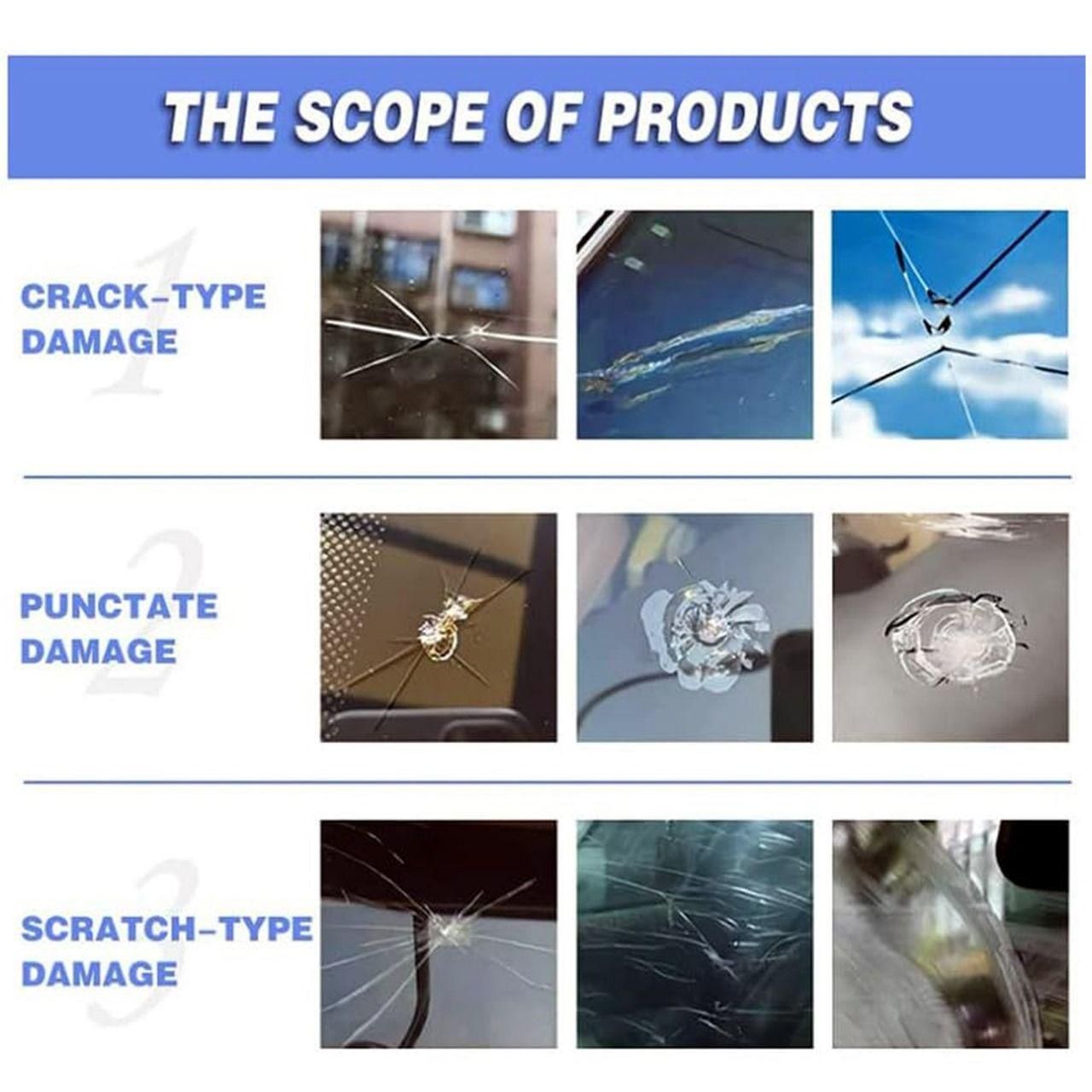 Glass Repair Kit (🔥Buy 1 Get 1 Free🔥)(⭐⭐⭐⭐⭐ (4.9/5) RATED BY 10,000+ CUSTOMERS)