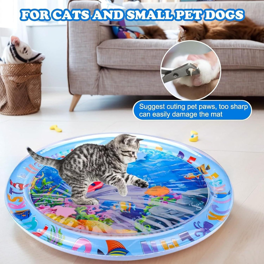 Pet Water Sensory Play Mat ⭐⭐⭐⭐⭐(4.9/5) (10000+ Verified Reviews)