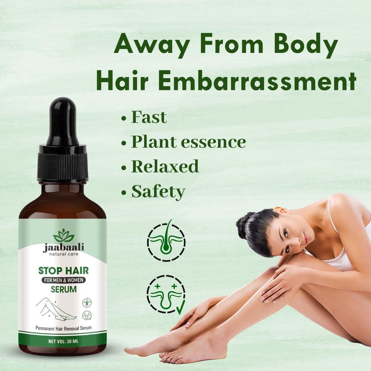 Stop Hair for Men & Women Serum 30 ML ⭐⭐⭐⭐⭐(4.9/5) (10000+ Verified Reviews)