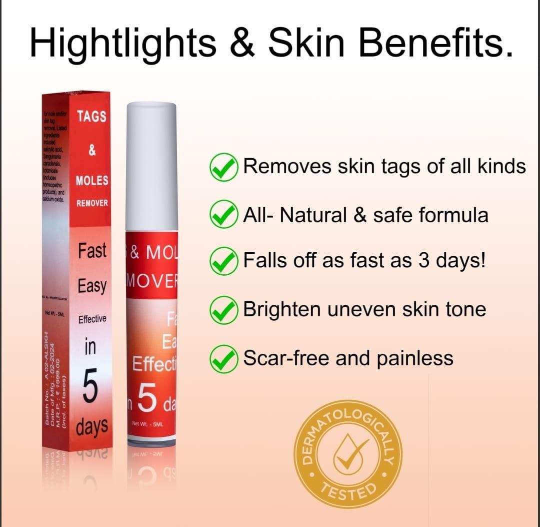 Tags & Moles Remover (Buy 1 Get 1 Free)⭐⭐⭐⭐⭐(4.9/5) (10000+ Verified Reviews)