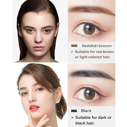 Waterproof 4 Points Microblading Eyebrow Pen with a Micro-Fork Tip Applicator.