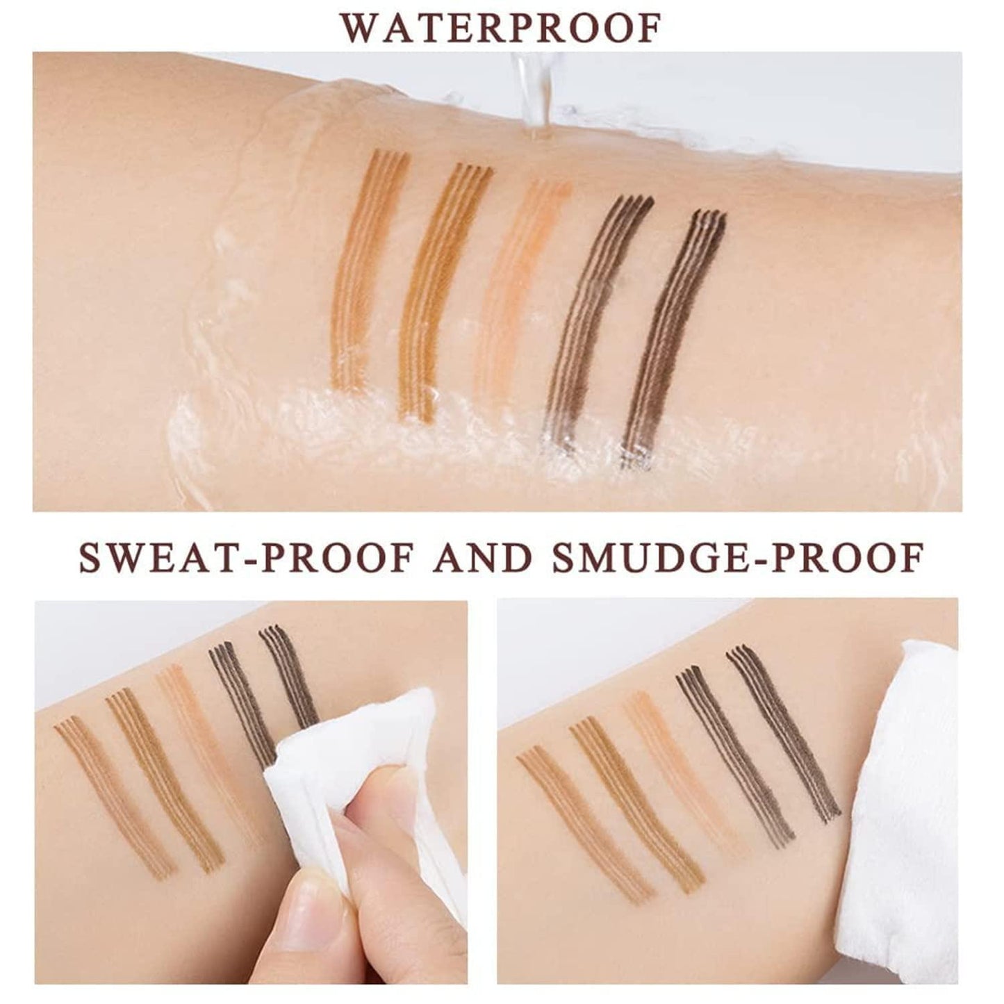Waterproof 4 Points Microblading Eyebrow Pen with a Micro-Fork Tip Applicator.
