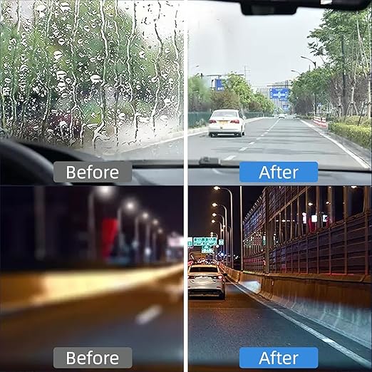 Car Glass Anti- Fog Hydrophobic Coating 100ML (Pack of 2) ⭐⭐⭐⭐⭐(4.9/5) (10000+ Verified Reviews)