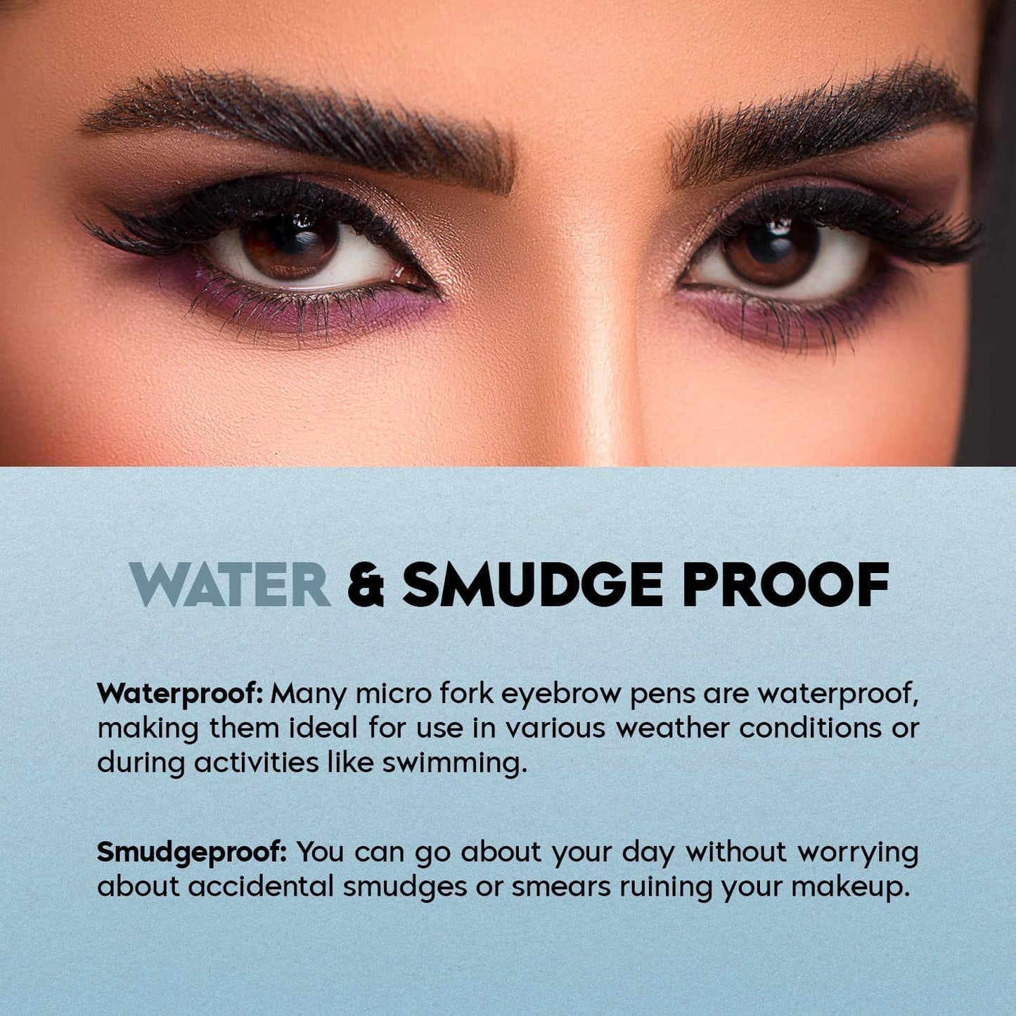 Waterproof 4 Points Microblading Eyebrow Pen with a Micro-Fork Tip Applicator.