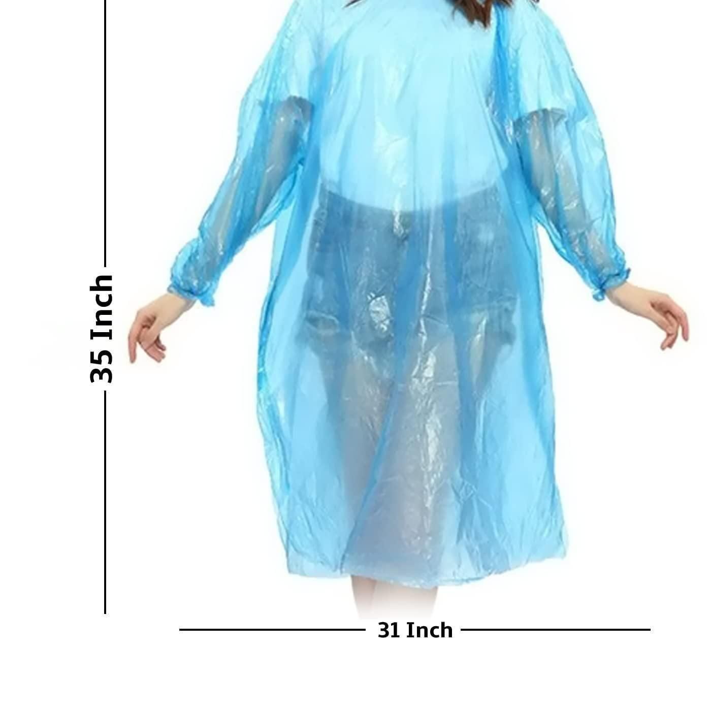 FULLY Reusable Wallet Rain Card Rain Coat for Adults ( Multicolour)