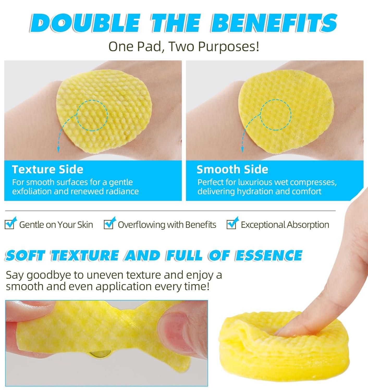 Turmeric Kojic Acid Cleansing Pads (60 Pcs) ⭐⭐⭐⭐⭐(4.9/5) (10000+ Verified Reviews)