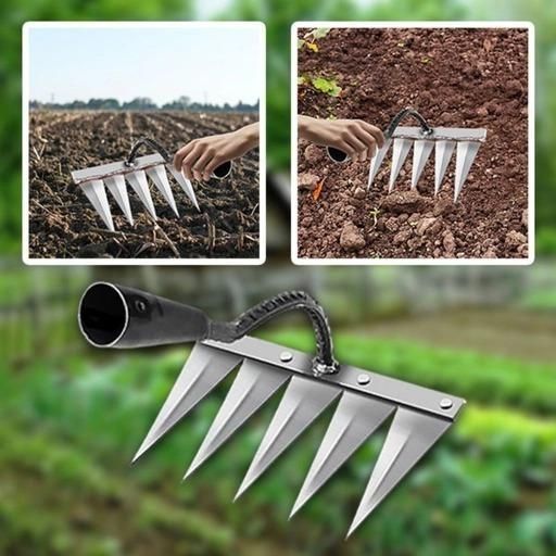 5 Teeth Carbon Steel Garden Weeding ⭐⭐⭐⭐⭐(4.9/5) (10000+ Verified Reviews)