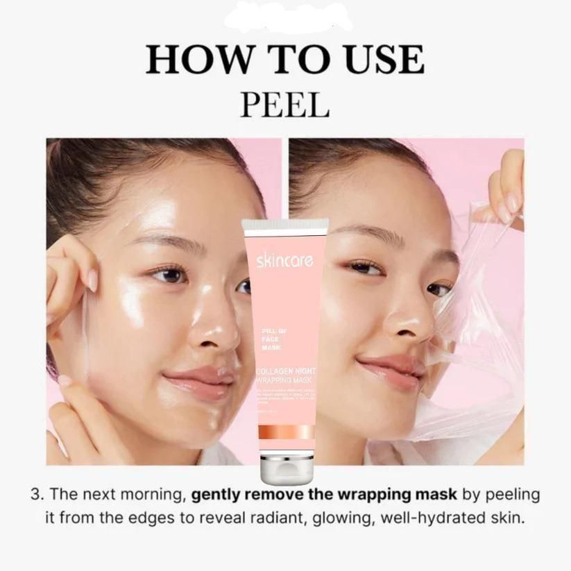 Collagen Night Wrapping Face Mask (Buy 1 Get 1 Free)⭐⭐⭐⭐⭐(4.9/5) (10000+ Verified Reviews)