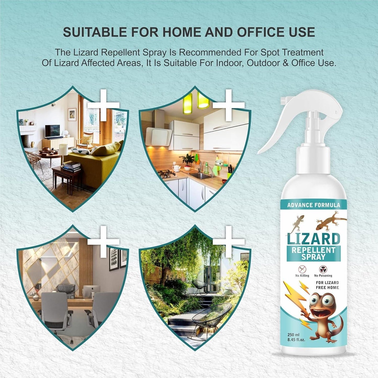Lizard Repellent for Home 250ML (BUY 1 GET 1 Free)⭐⭐⭐⭐⭐(4.9/5) (10000+ Verified Reviews)