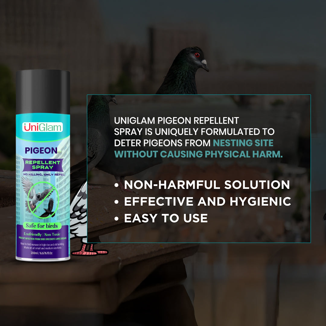 Pigeon Repellent Spray for Home & Office 200 ML (BUY 1 GET 1 Free)⭐⭐⭐⭐⭐(4.9/5) (10000+ Verified Reviews)
