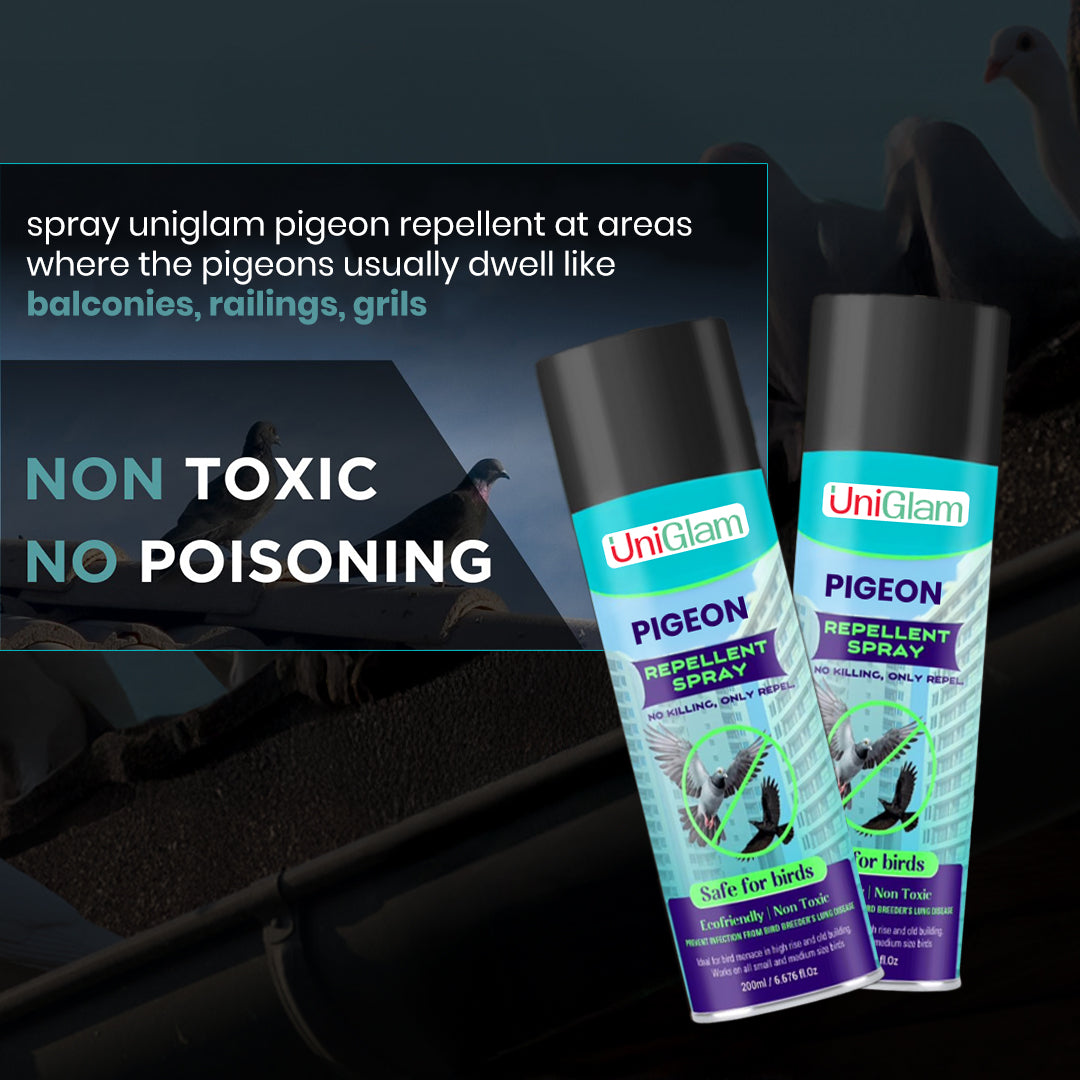 Pigeon Repellent Spray for Home & Office 200 ML (BUY 1 GET 1 Free)⭐⭐⭐⭐⭐(4.9/5) (10000+ Verified Reviews)