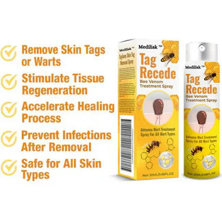 Bee Venom Skin Tag & Wart Remover Spray (BUY 1 GET 1 FREE) ⭐⭐⭐⭐⭐(4.9/5) (10000+ Verified Reviews)