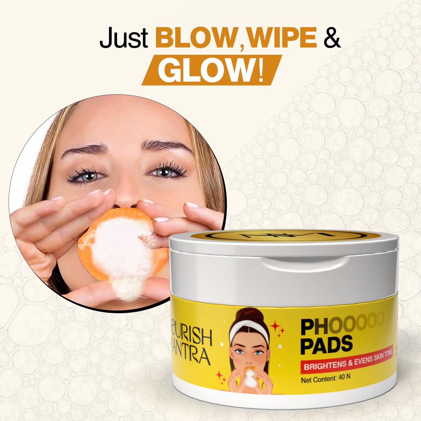 Phooooo Pads for Cleansing (Pack Of 2)⭐⭐⭐⭐⭐(4.9/5) (10000+ Verified Reviews)