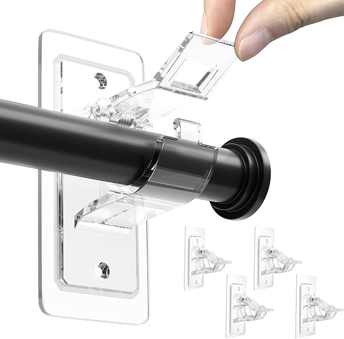 Rods Clips Hook Self Adhesive Pack of 6