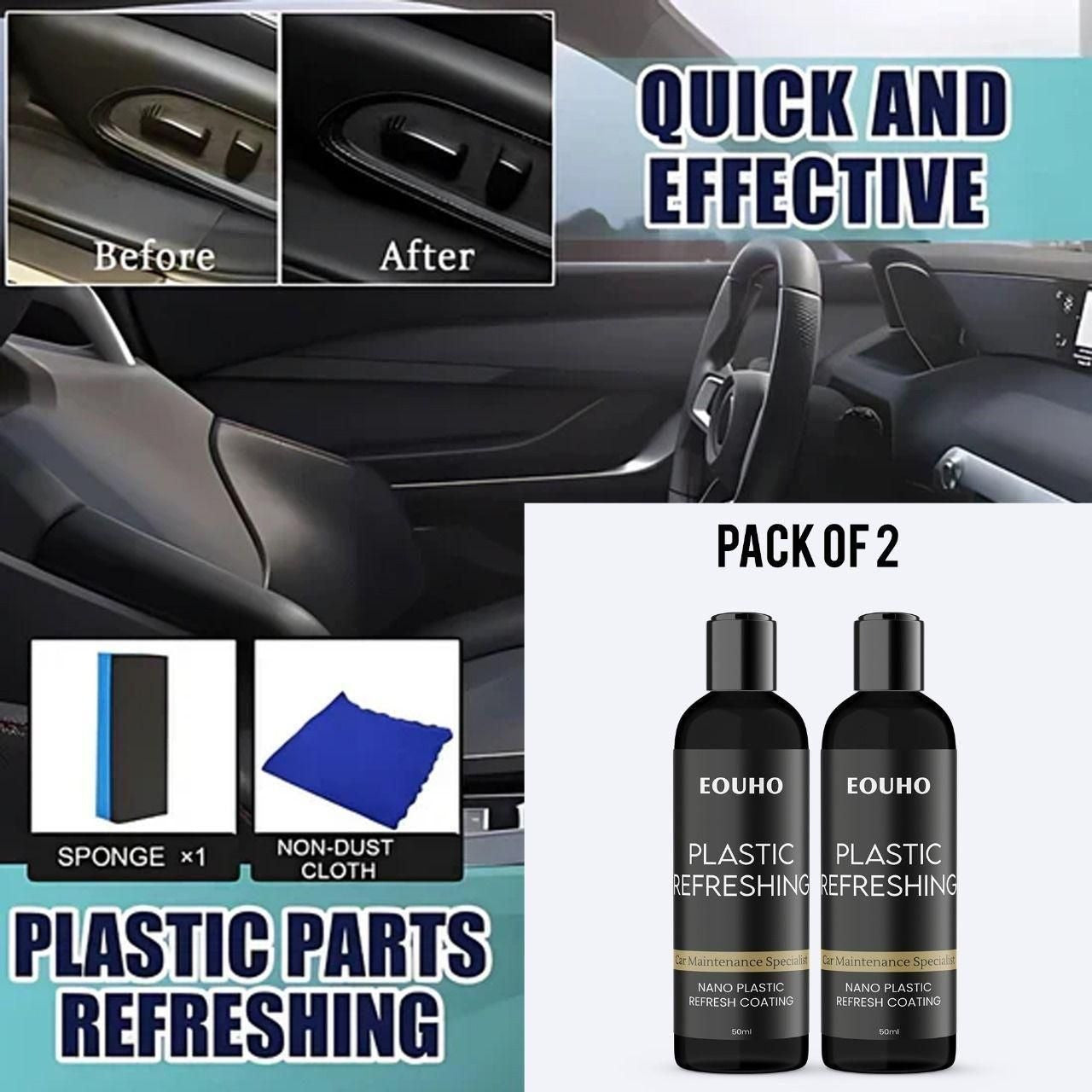 OUHOE Plastic Revitalizing Coating Agent (🔥Buy 1 Get 1 Free🔥)(⭐⭐⭐⭐⭐ (4.9/5) RATED BY 10,000+ CUSTOMERS)