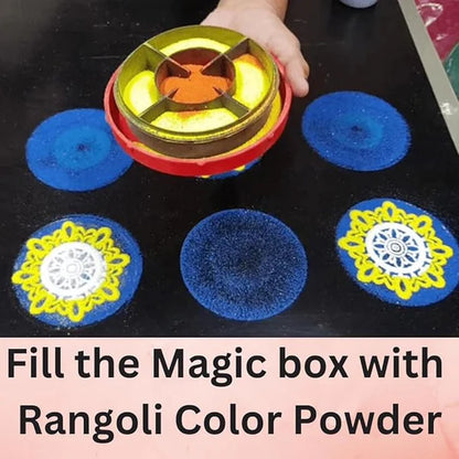Rangoli Making Kit Includes Magic Tool (4 inch) Random Design (⭐⭐⭐⭐⭐ (4.9/5) RATED BY 10,000+ CUSTOMERS)
