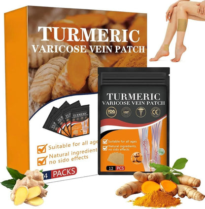 Instant Relief Varicose Vein Turmeric V Patch  ( 10 psc ) ⭐⭐⭐⭐⭐(4.9/5) (10000+ Verified Reviews)