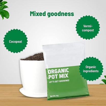 Organic Pot Mix 500gm (⭐⭐⭐⭐⭐ (4.9/5) RATED BY 10,000+ CUSTOMERS)