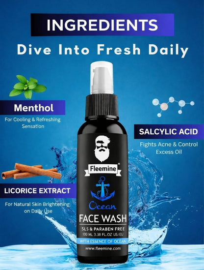 Ocean Face Wash 100 ML (Buy 🔥1 Get 1 Free 🔥)⭐⭐⭐⭐⭐(4.9 Verified Reviews)
