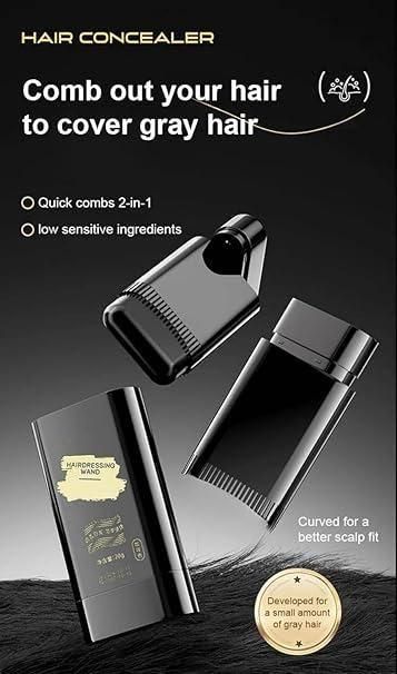 White Hair Covering Stick Black (D) ⭐⭐⭐⭐⭐(4.9 Verified Reviews)