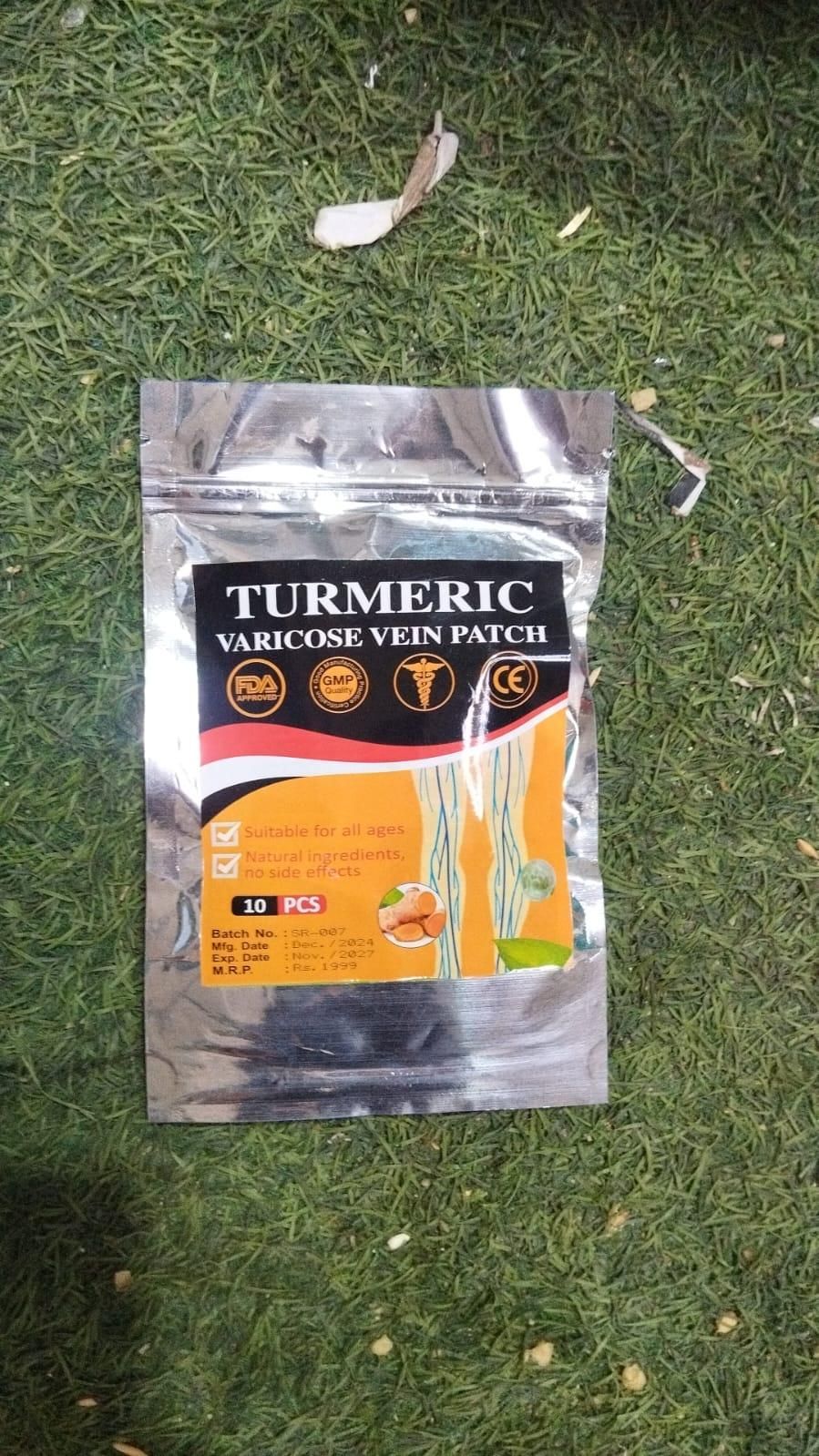 Instant Relief Varicose Vein Turmeric V Patch  ( 10 psc ) ⭐⭐⭐⭐⭐(4.9/5) (10000+ Verified Reviews)