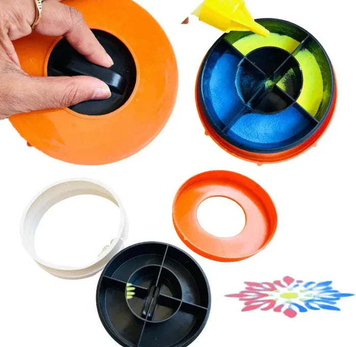 Rangoli Making Kit Includes Magic Tool (4 inch) Random Design (⭐⭐⭐⭐⭐ (4.9/5) RATED BY 10,000+ CUSTOMERS)