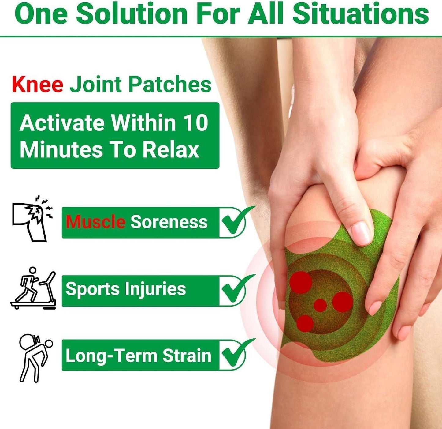 Pain Relief Knee Patches (Pack of 10, 20, 30)⭐⭐⭐⭐⭐(4.9/5) (10000+ Verified Reviews)