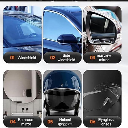Car Glass Anti- Fog Hydrophobic Coating 100ML (Pack of 2) ⭐⭐⭐⭐⭐(4.9/5) (10000+ Verified Reviews)