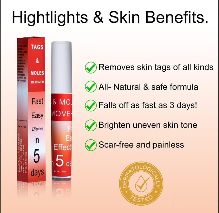 Advanced Skin Tag & Mole Remover - Professional Strength Treatment (Buy 1 Get 1 Free)