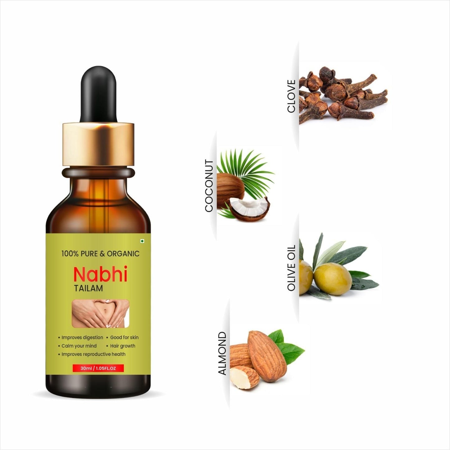 Nabhi Therapy Oil (Buy 1 Get 1 Free)⭐⭐⭐⭐⭐(4.9/5) (10000+ Verified Reviews)