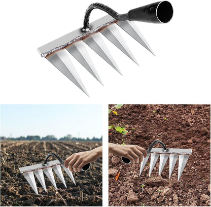 5 Teeth Carbon Steel Garden Weeding ⭐⭐⭐⭐⭐(4.9/5) (10000+ Verified Reviews)