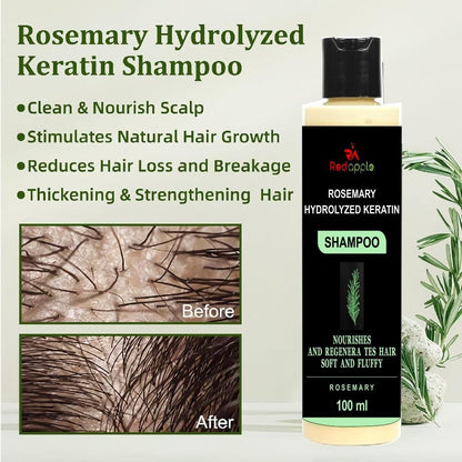 Rosemary Hydrolyzed Keratin Shampoo 200 ml (🔥Buy 1 Get 1 Free🔥)(⭐⭐⭐⭐⭐ (4.9/5) RATED BY 10,000+ CUSTOMERS)