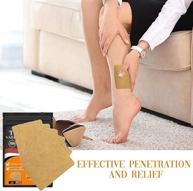 Instant Relief Varicose Vein Turmeric V Patch  ( 10 psc ) ⭐⭐⭐⭐⭐(4.9/5) (10000+ Verified Reviews)