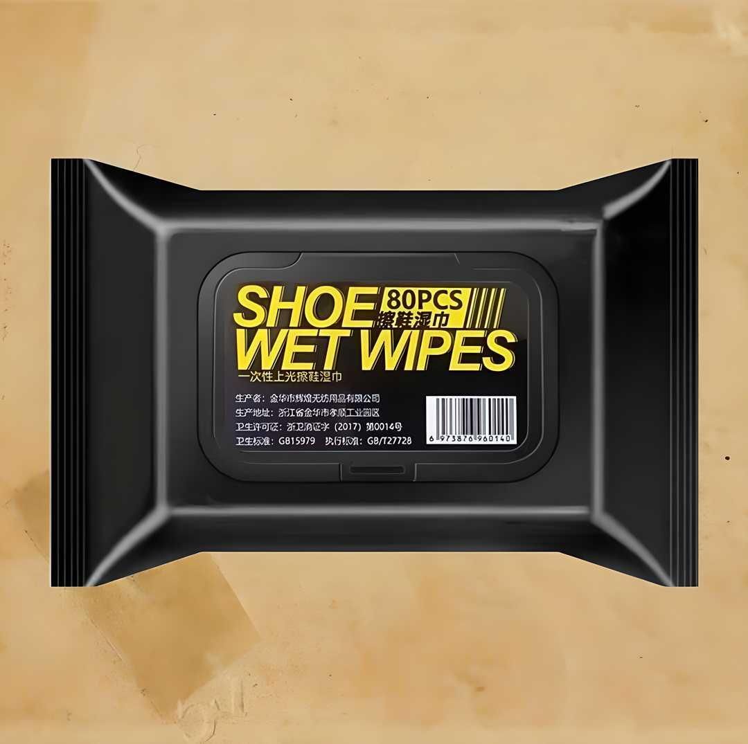 Natural Sneaker & Shoe Cleaner Wipes - 1 Packs of 80 ⭐⭐⭐⭐⭐(4.9/5) (10000+ Verified Reviews)