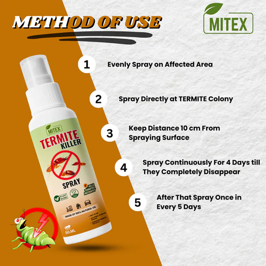 Termite Killer Spray 150ML (🔥Buy 1 Get 2 Free🔥)⭐⭐⭐⭐⭐(4.9/5) (10000+ Verified Reviews)