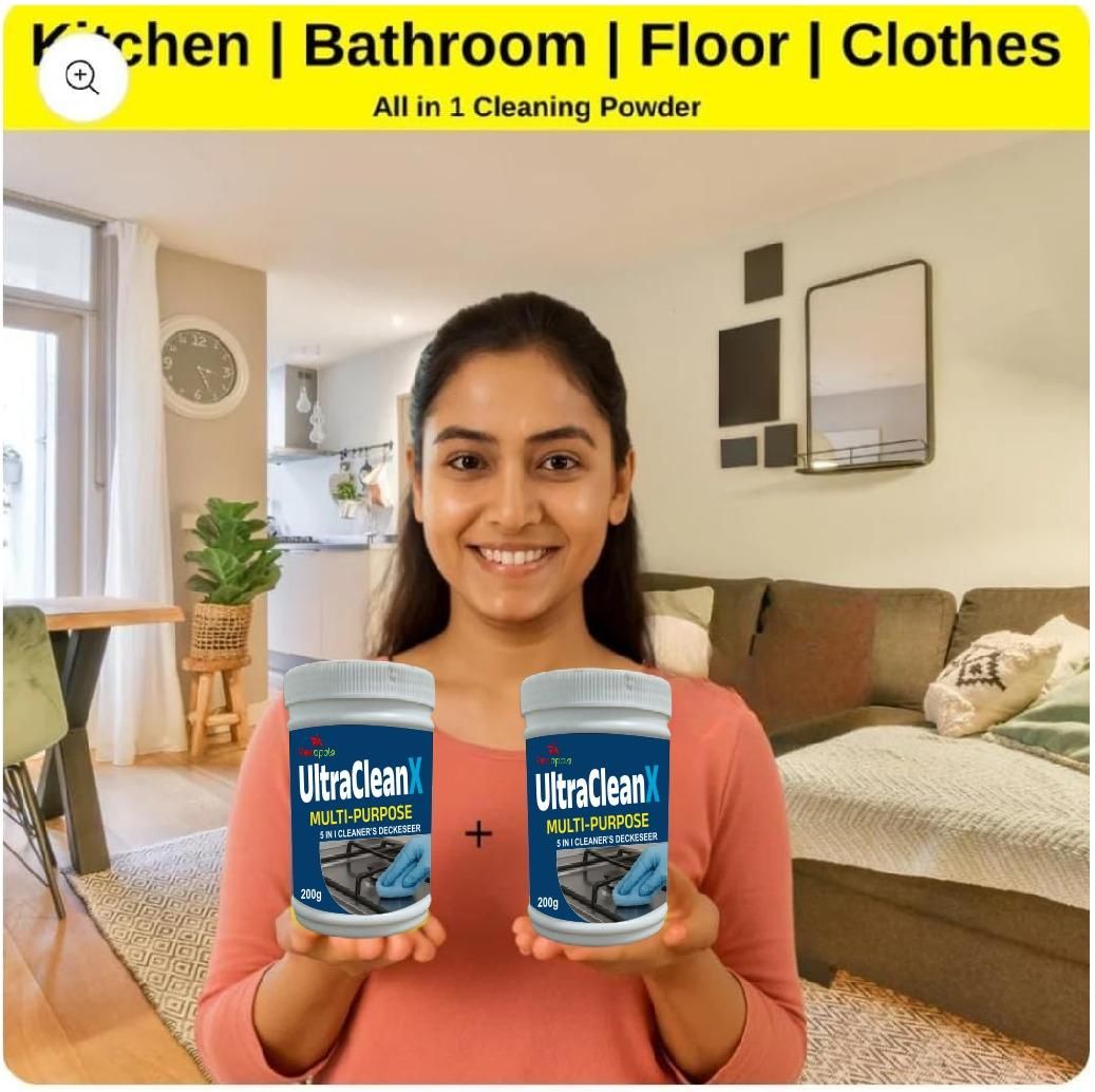 Ultra Clean X 400 gm Pack of 2 (🔥Buy 1 Get 1 Free🔥)(⭐⭐⭐⭐⭐ (4.9/5) RATED BY 10,000+ CUSTOMERS)