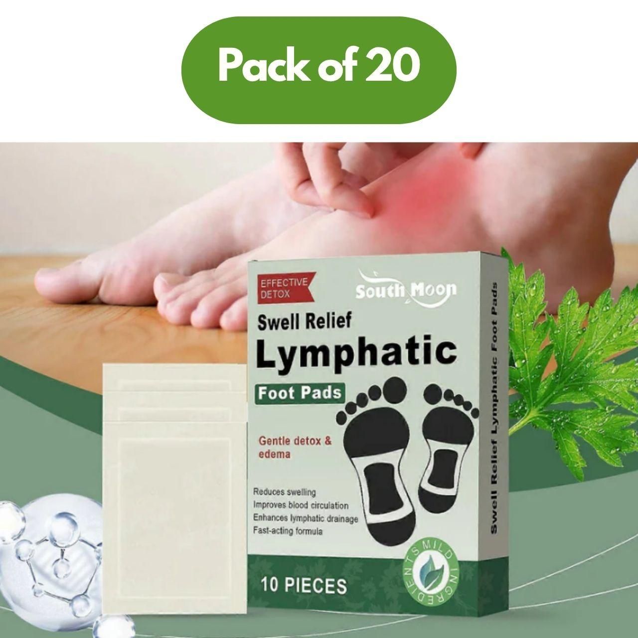 Swell Relief Lymphatic Foot Pads 🔥Pack of 20🔥 (⭐⭐⭐⭐⭐ (4.9/5) RATED BY 10,000+ CUSTOMERS)