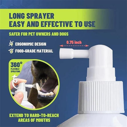 No Brushing Pet Oral Care Spray (Dog & Cat ) ⭐⭐⭐⭐⭐(4.9/5) (10000+ Verified Reviews)