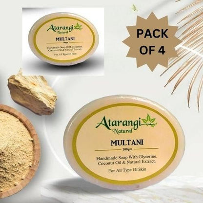 Multani Mitti Handmade Soap For Remove Pimple Marks (Buy 2 Get 2 Free) ⭐⭐⭐⭐⭐(4.9/5) (10000+ Verified Reviews)