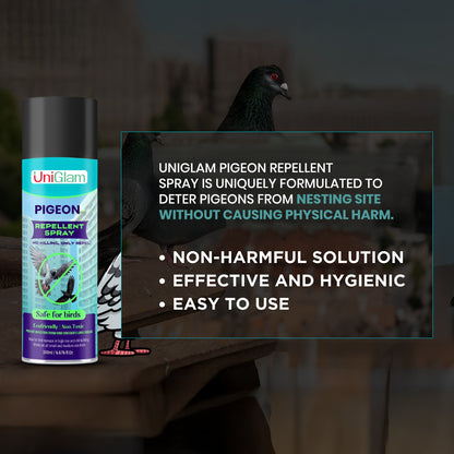Pigeon Repellent Spray for Home & Office 200 ML (BUY 1 GET 1 Free)⭐⭐⭐⭐⭐(4.9/5) (10000+ Verified Reviews)