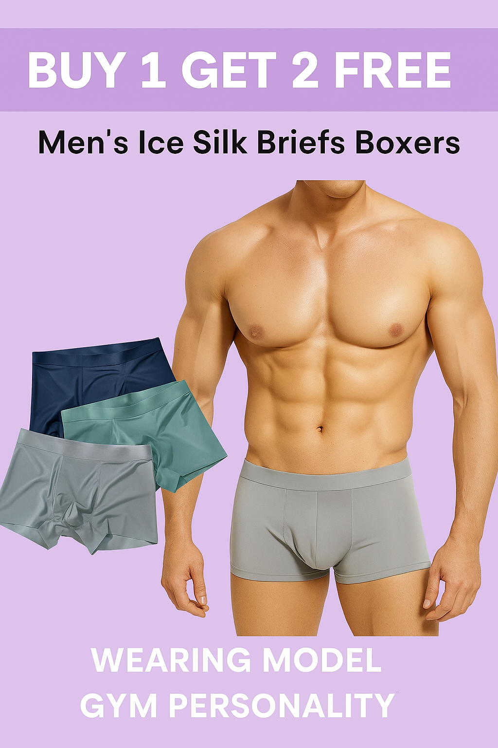 Men's Ice Silk Briefs Boxers Buy 1 Get 2 Free (⭐⭐⭐⭐⭐ (4.9/5) RATED BY 10,000+ CUSTOMERS)