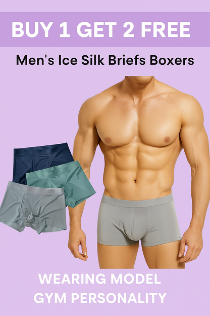 Men's Ice Silk Briefs Boxers Buy 1 Get 2 Free (⭐⭐⭐⭐⭐ (4.9/5) RATED BY 10,000+ CUSTOMERS)
