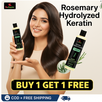 Rosemary Hydrolyzed Keratin Shampoo 200 ml (🔥Buy 1 Get 1 Free🔥)(⭐⭐⭐⭐⭐ (4.9/5) RATED BY 10,000+ CUSTOMERS)