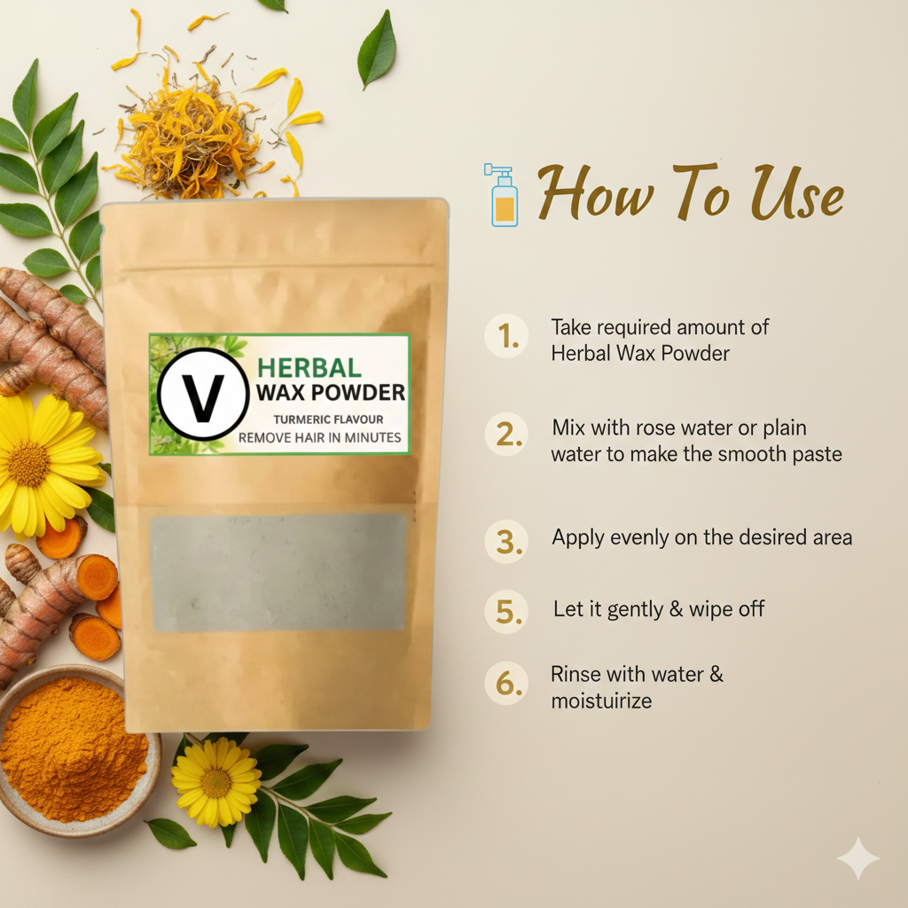 Herbal Wax Powder 50 gm (Buy 🔥1 Get 1 Free 🔥)⭐⭐⭐⭐⭐(4.9 Verified Reviews)