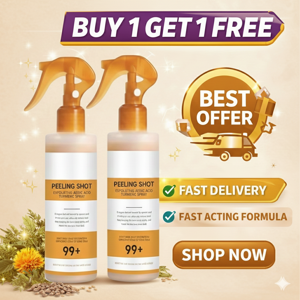 Exfoliating Kojic Acid Turmeric Spray 400 ml (Buy 🔥1 Get 1 Free 🔥)⭐⭐⭐⭐⭐(4.9 Verified Reviews)