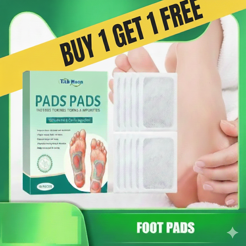 100% Herbal & Gentle Ingredient Detox Foot Pads (Buy 🔥1 Get 1 Free 🔥)
