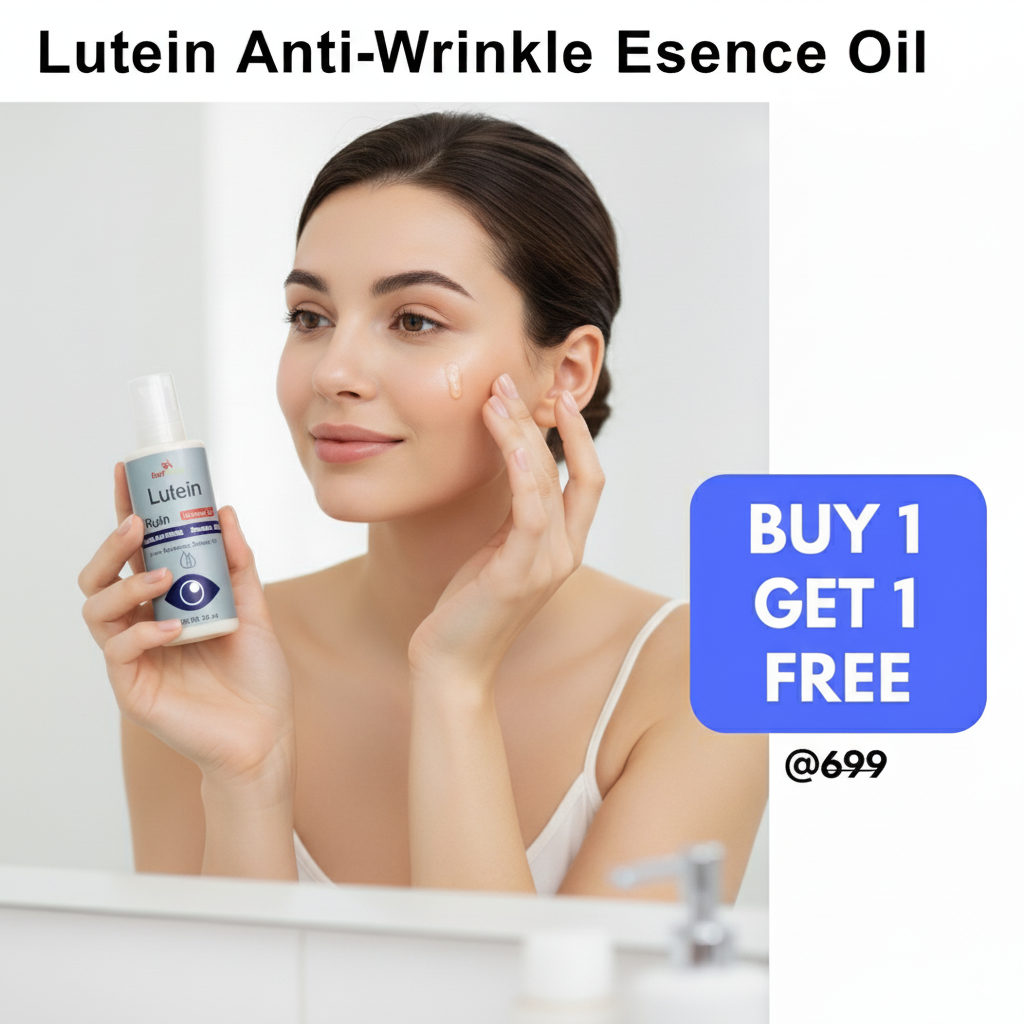 Lutein Anti Wrinkle Essence Oil 60 ml Buy (🔥Buy 1 Get 1 Free🔥)(⭐⭐⭐⭐⭐ (4.9/5) RATED BY 10,000+ CUSTOMERS)