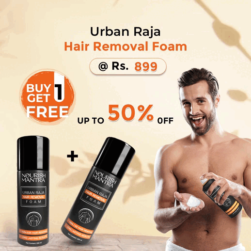 Urban Raja Hair Removal Foam (Buy 1 Get 1 Free)⭐⭐⭐⭐⭐(4.9/5) (10000+ Verified Reviews)